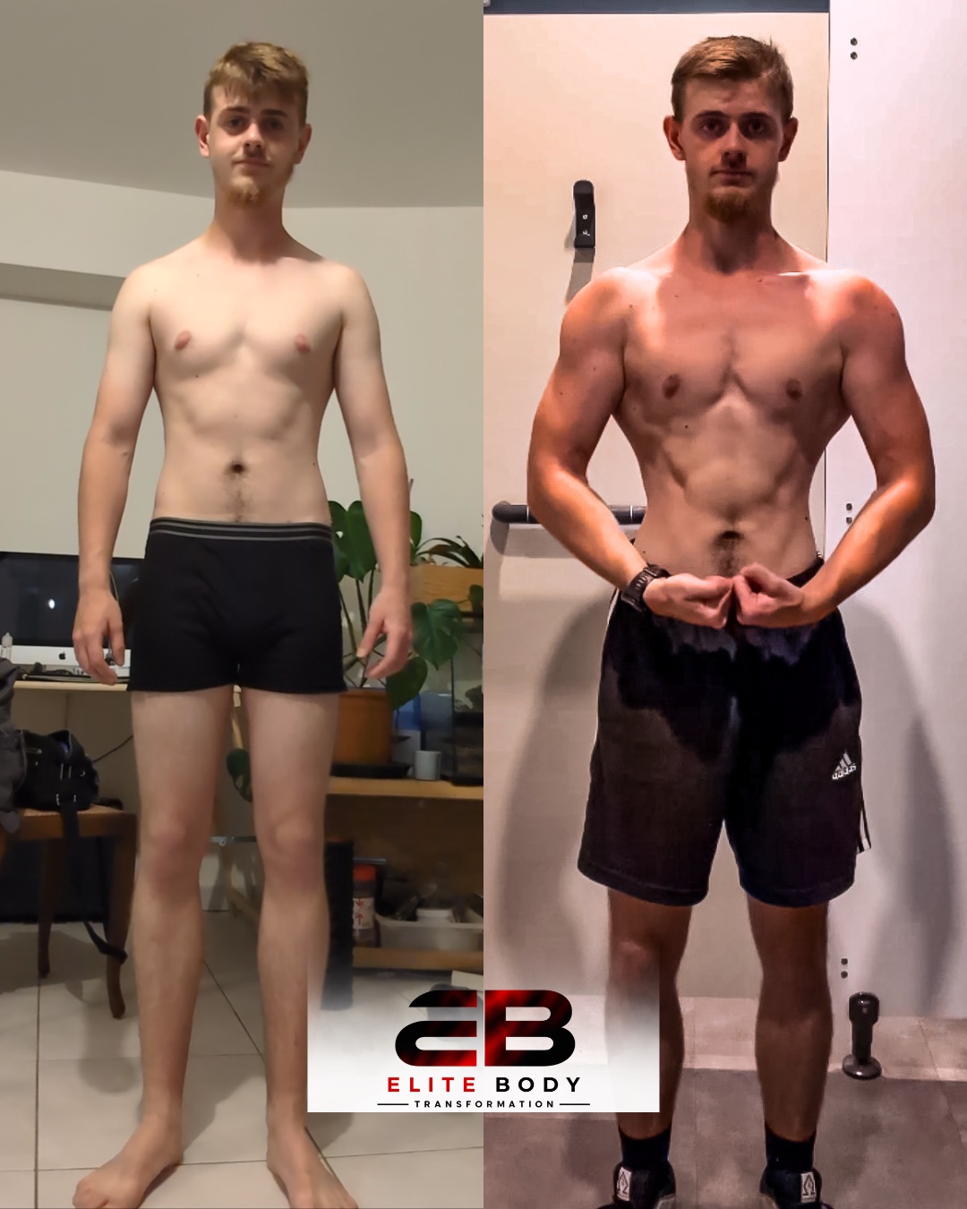 Évolution physique avant et après — série 15