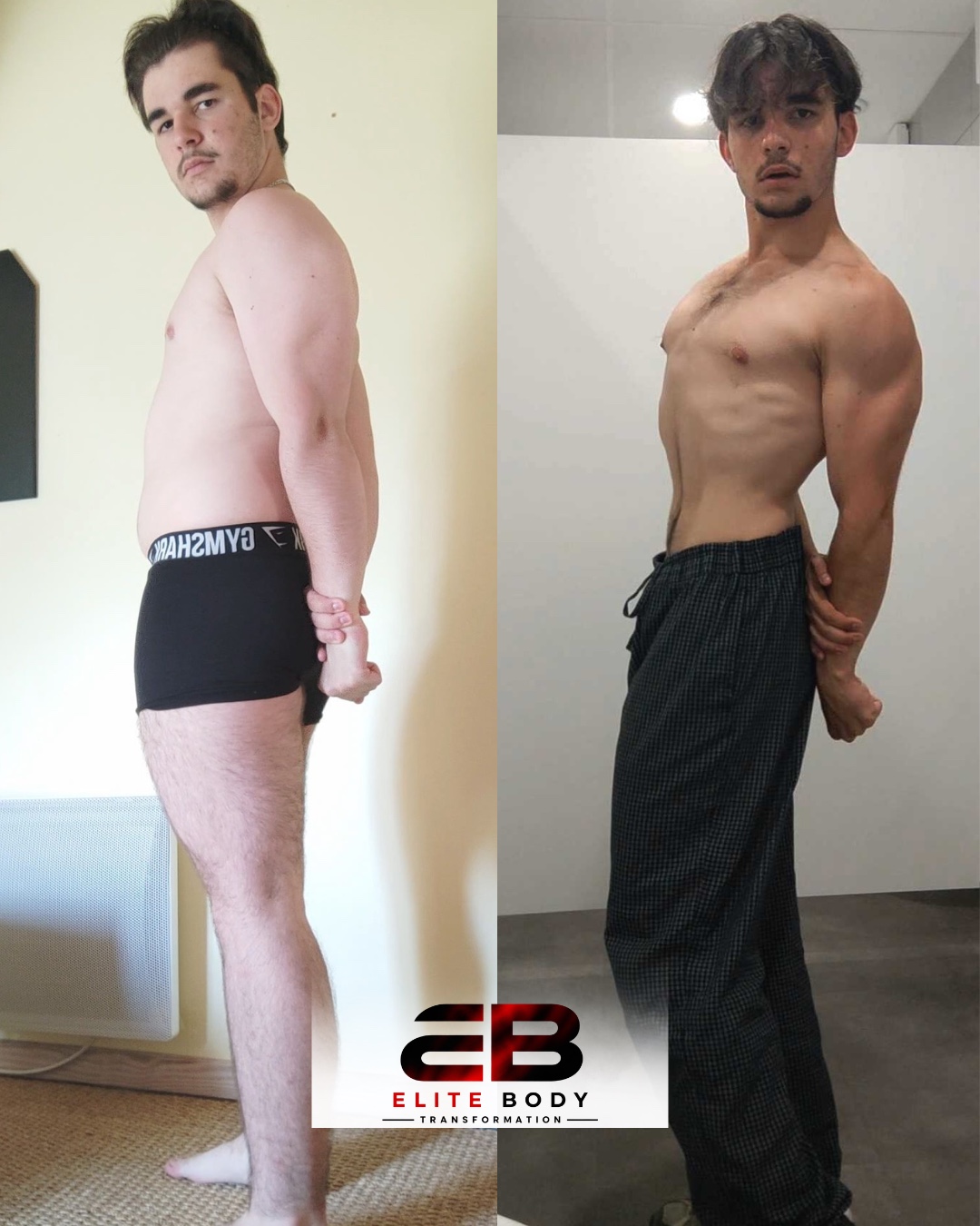 Évolution physique avant et après — série 16