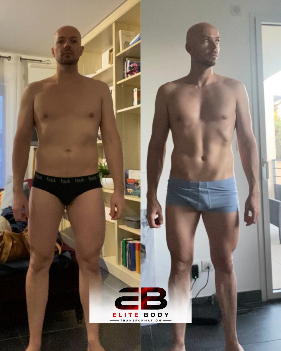 Évolution physique avant et après — série 22