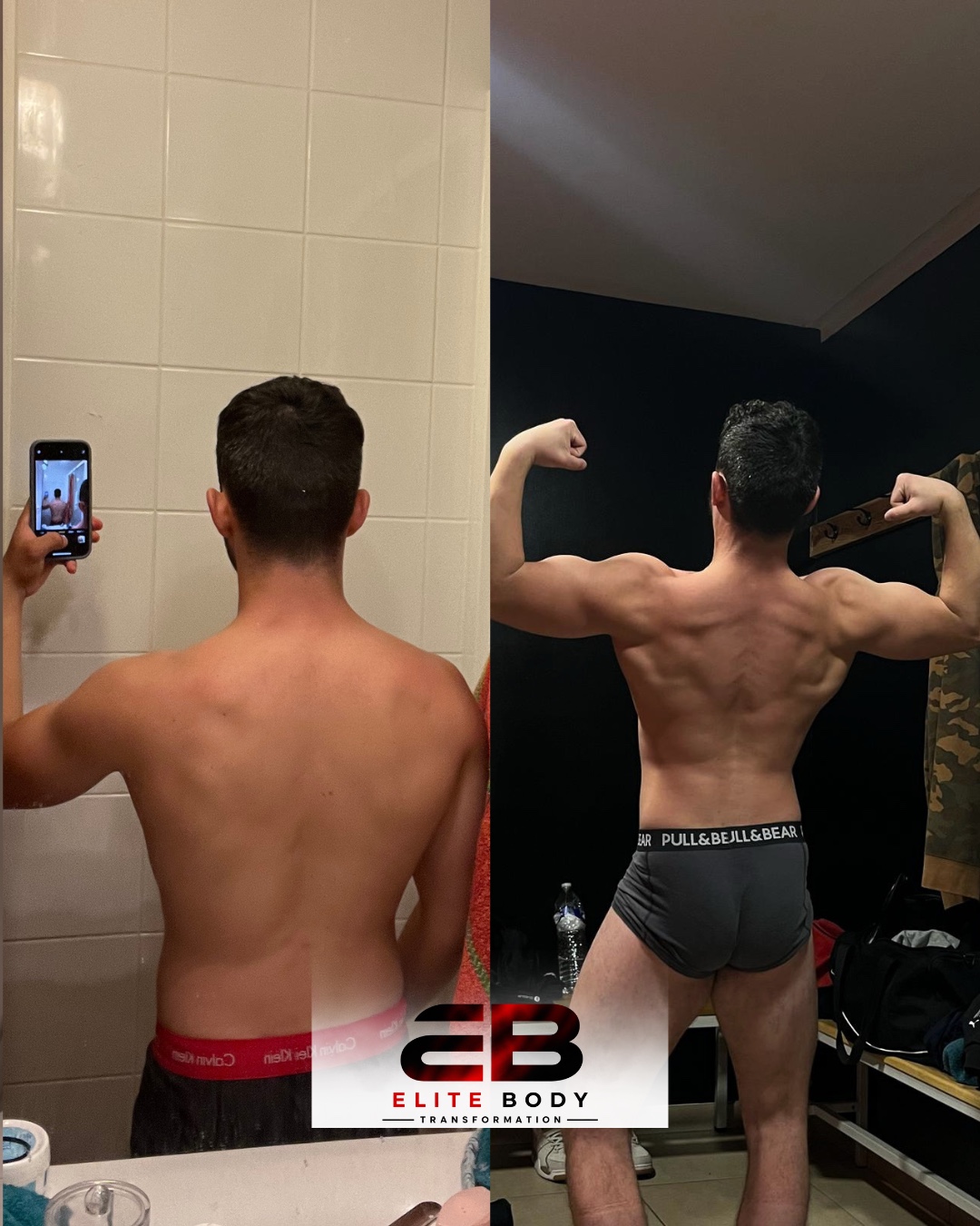 Évolution physique avant et après — série 24