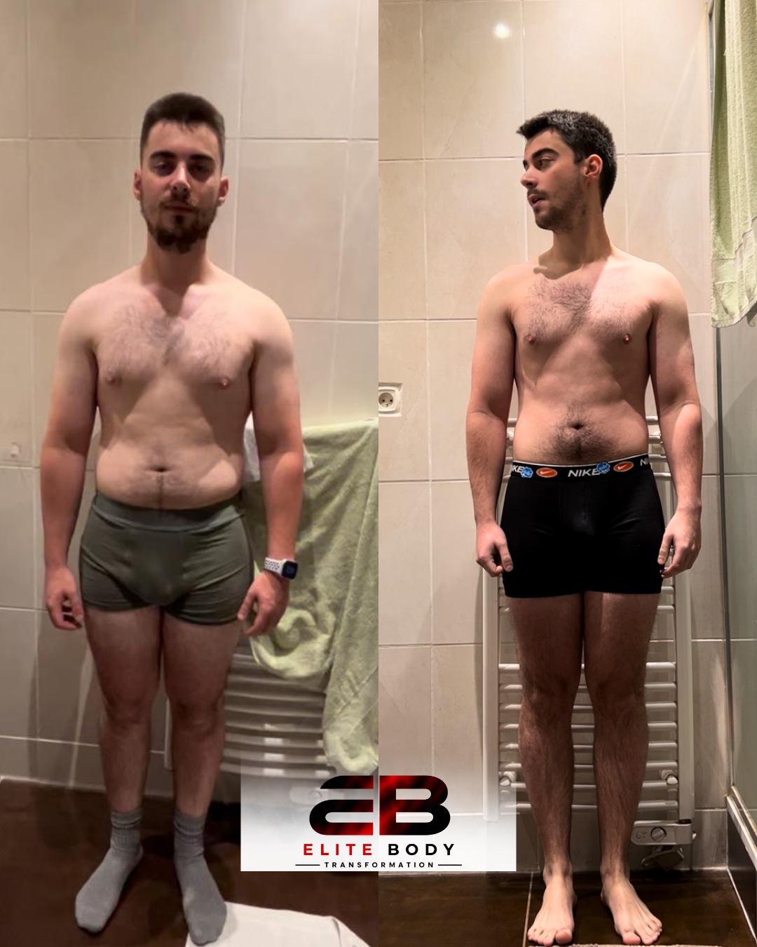Évolution physique avant et après — série 26