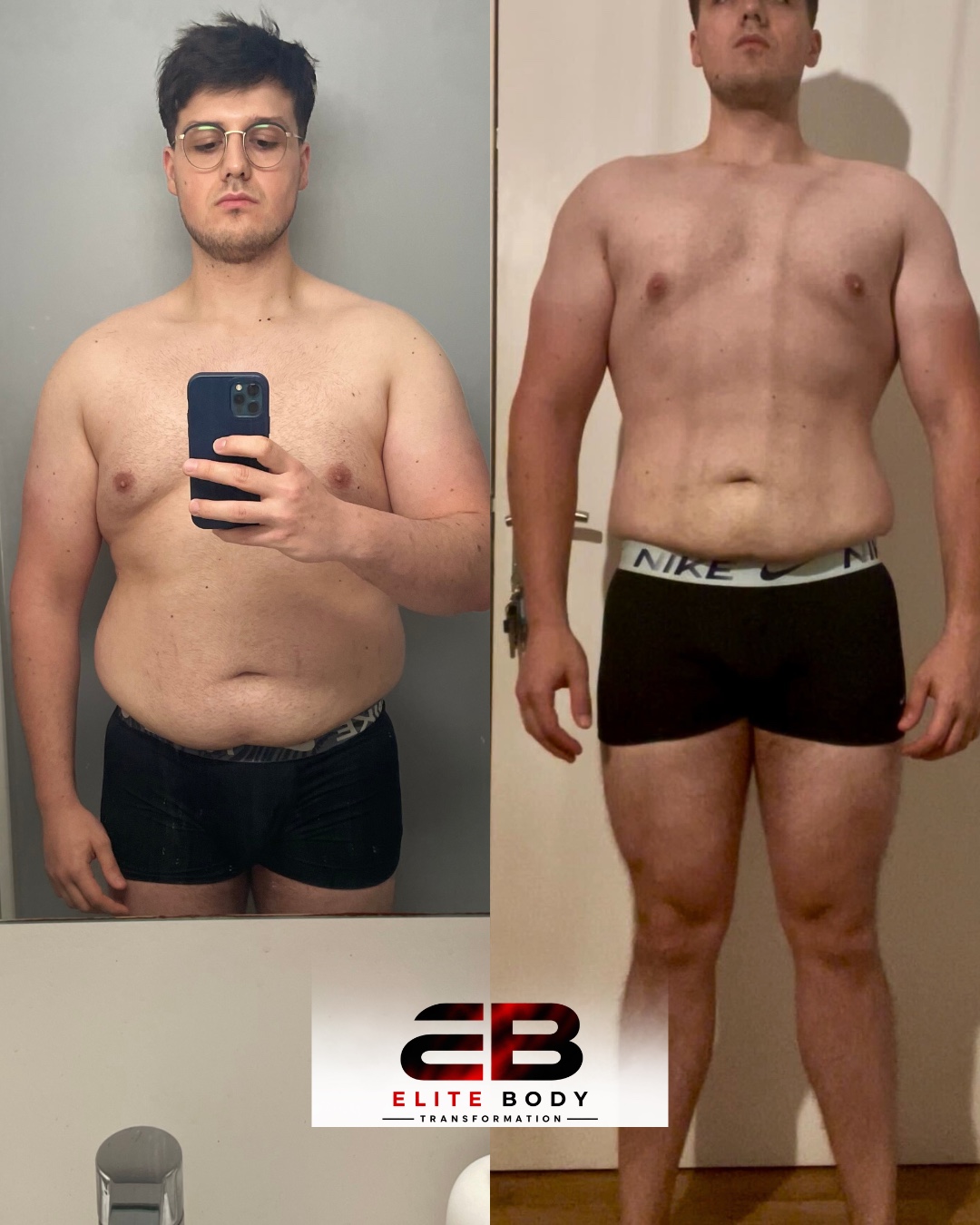 Évolution physique avant et après — série 33